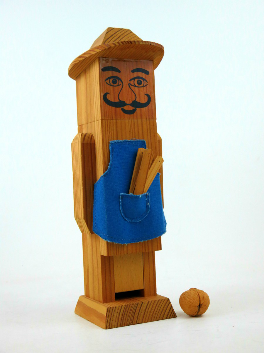 making a wooden nutcracker